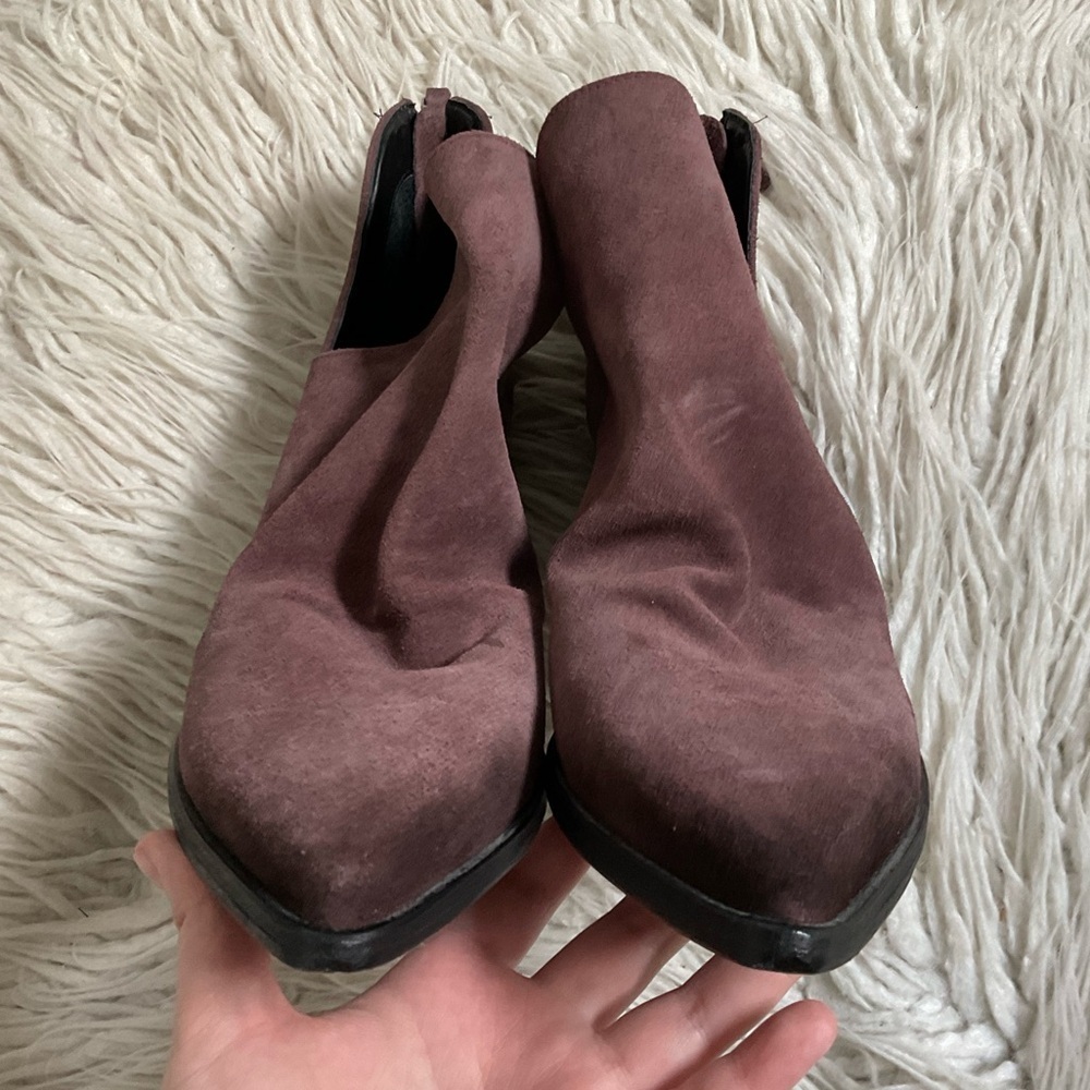 Golo Suede Tucson Purple Egglant Block Heeled Western Ankle Booties EUC Size 8.5 - Picture 6 of 10
